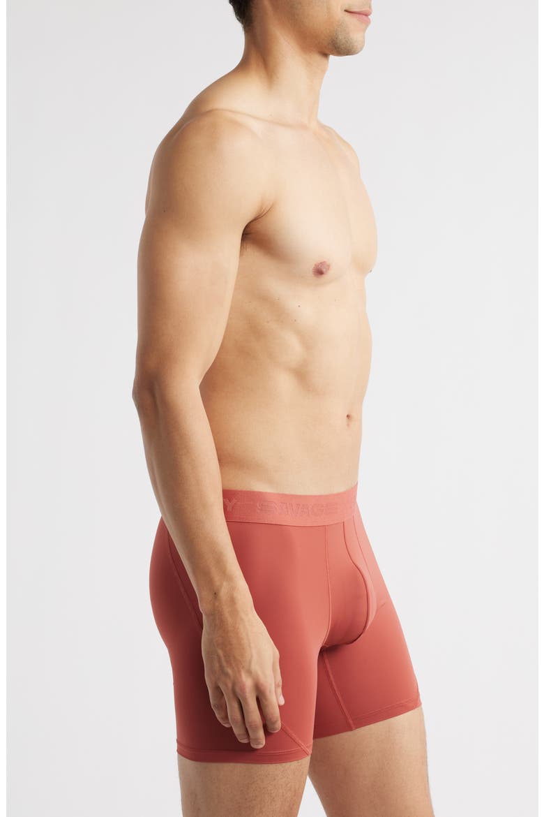 Savage X Cotton Blend Boxer Briefs, Alternate, color, BROWN SUGAR NUDE