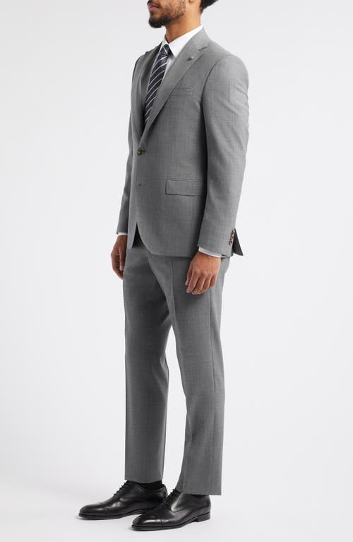 Jack Victor Espirit Solid Stretch Wool Suit In Grey