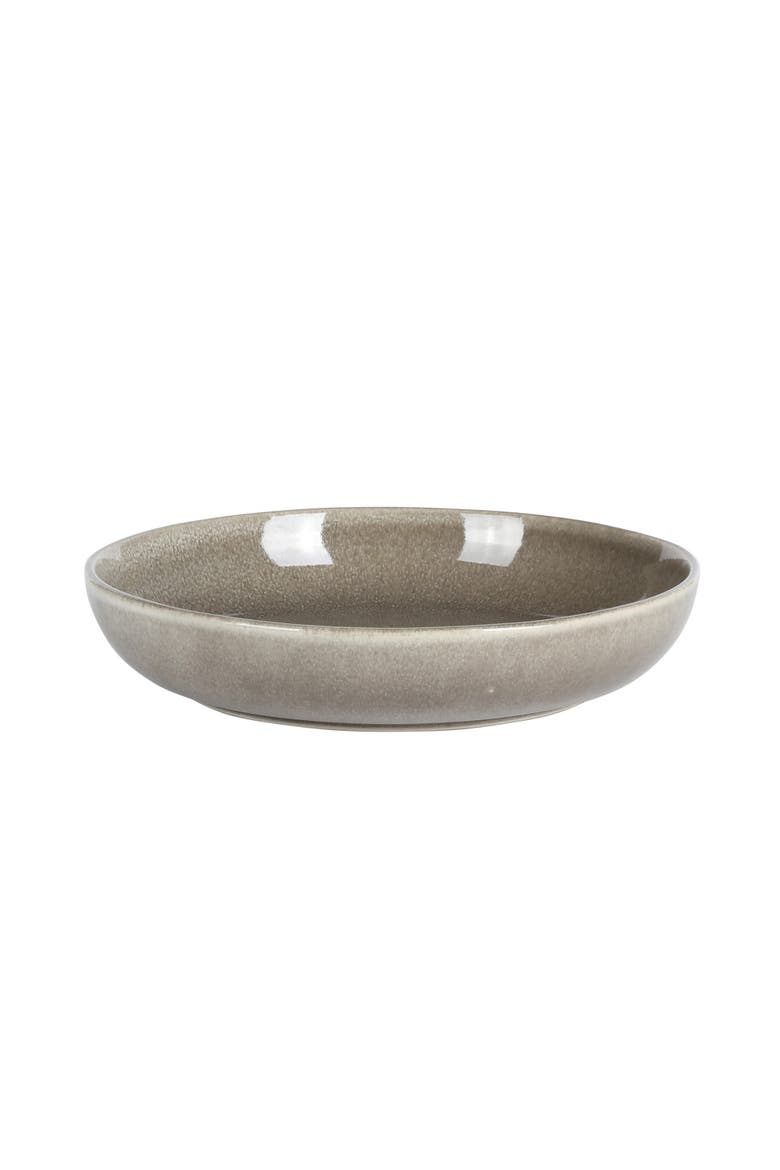 Berea Plates and Bowls Reactive Glaze Round Dishes Stoneware Ceramic Dinnerware Set -Green, Alternate, color, Taupe
