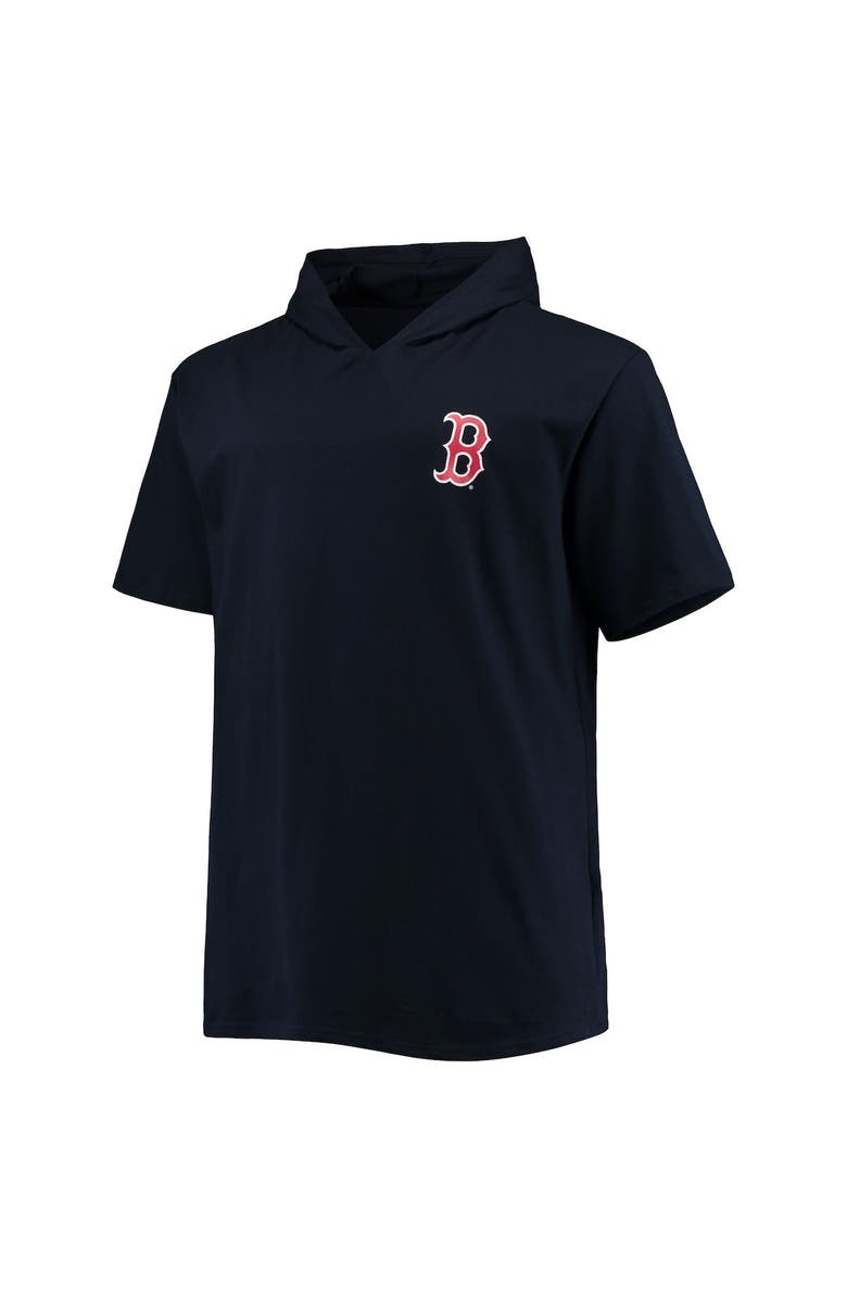 PROFILE Men's Navy Boston Red Sox Big & Tall Jersey Short Sleeve Pullover Hoodie T-Shirt, Alternate, color, 