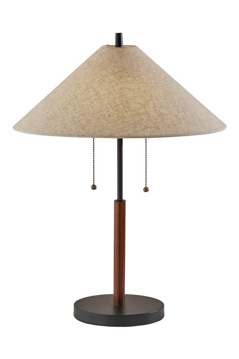 Palmer Table Lamp, Main, color, BLACK / WALNUT WOOD