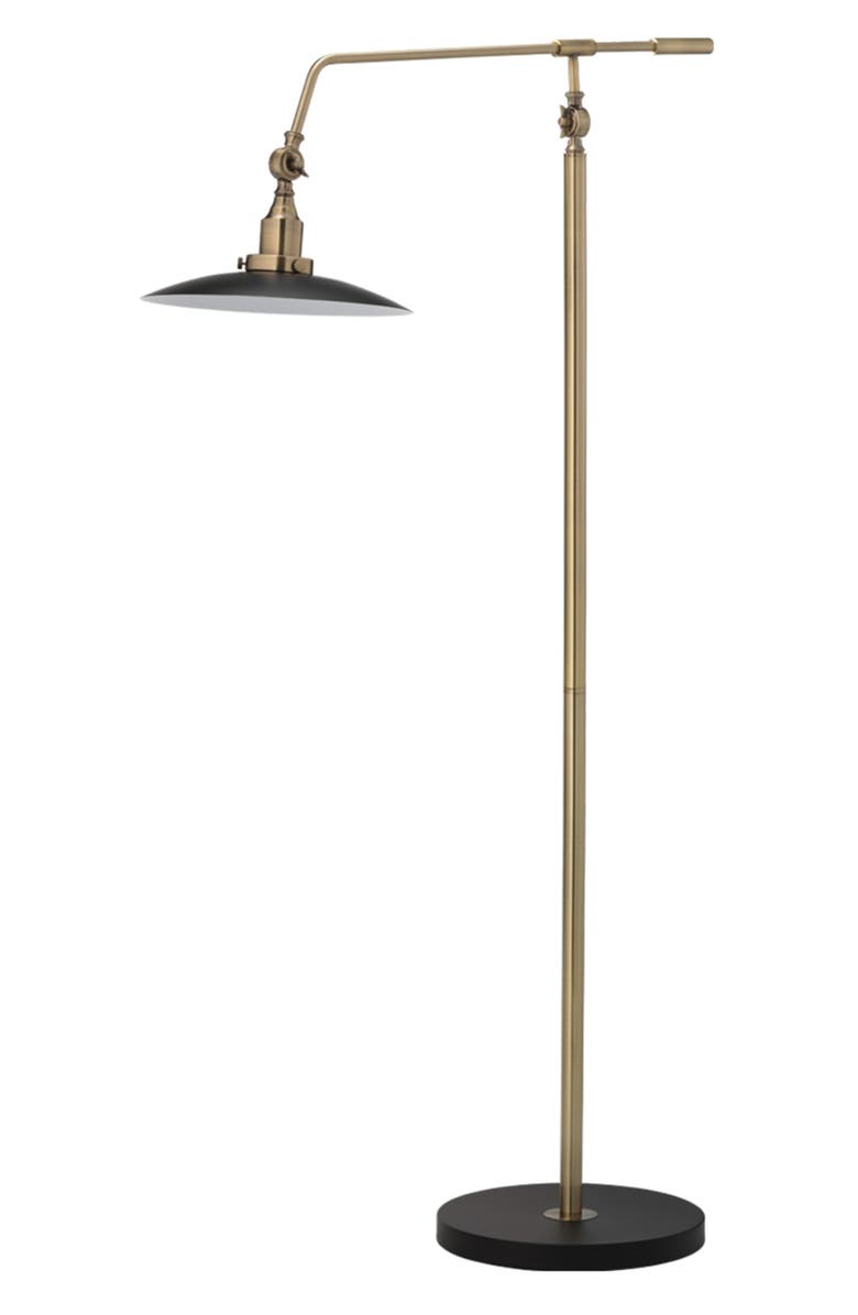 JAMIE YOUNG Mid-Century Modern 1-Light Floor Lamp, Main, color, Antique Brass