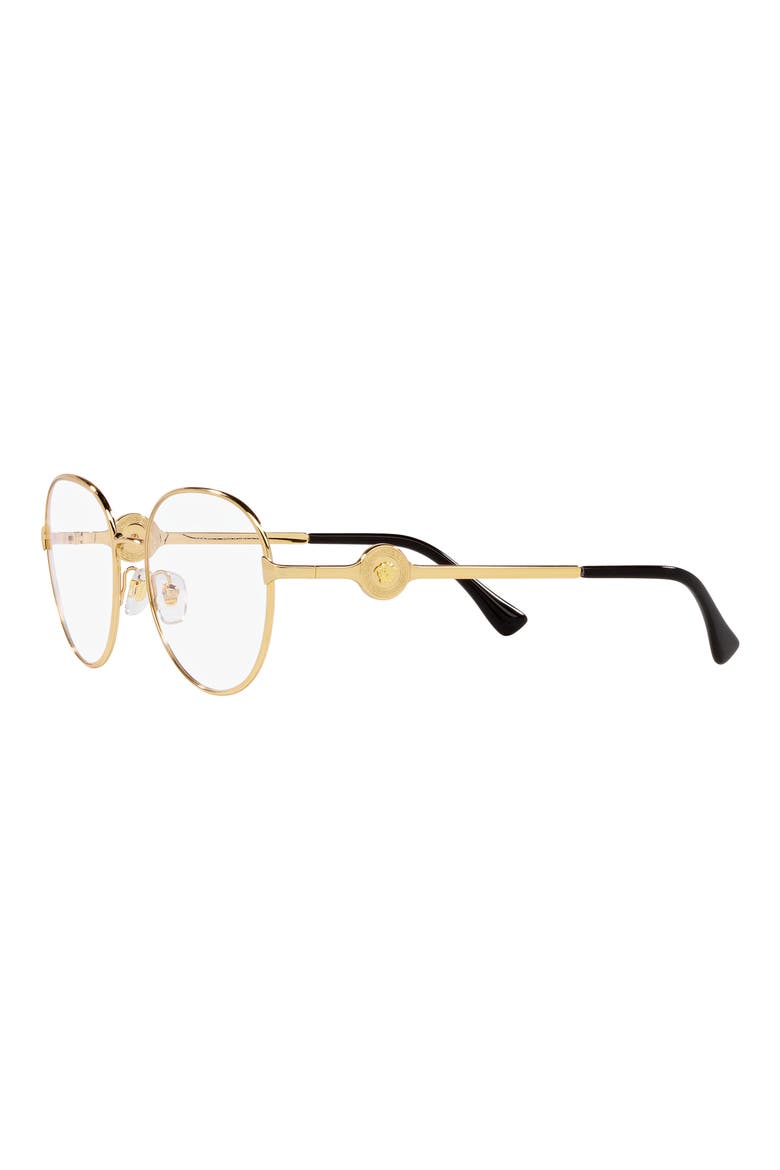 54mm Round Optical Glasses, Alternate, color, GOLD