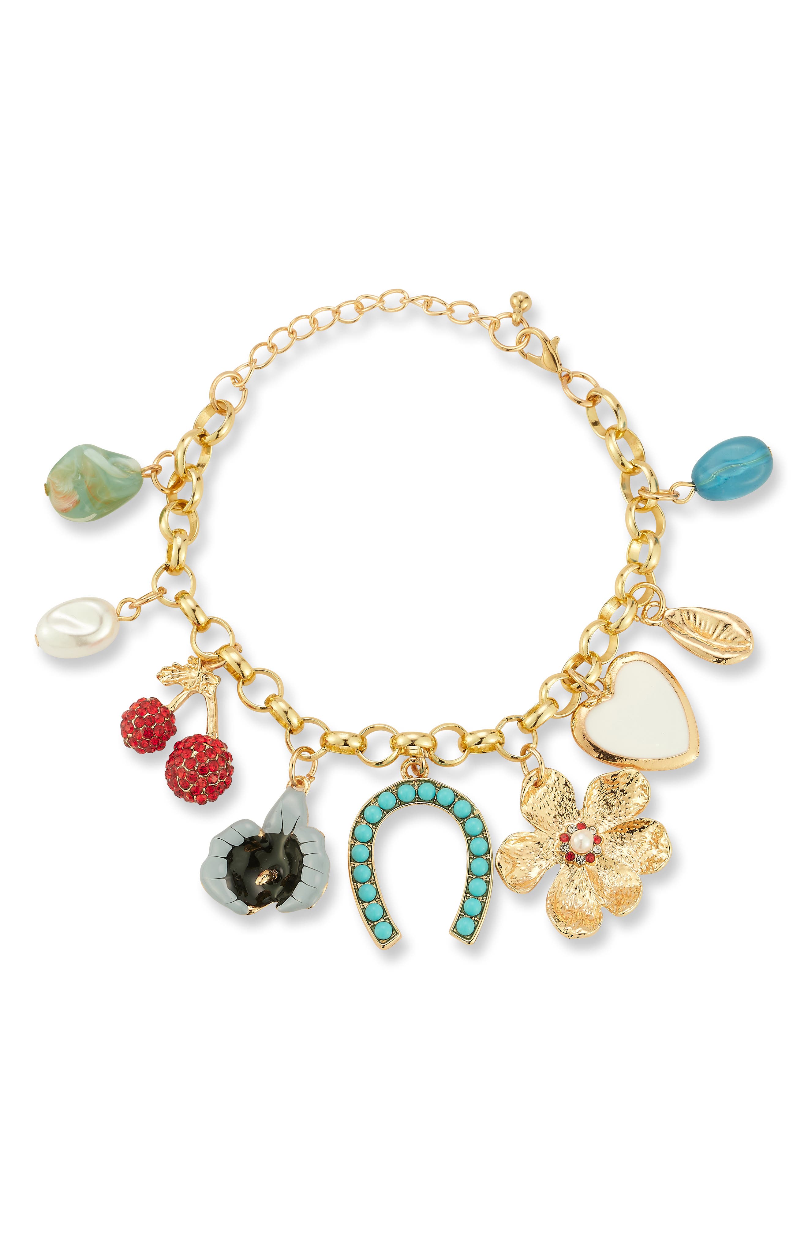 Gold Plated Charm Bracelet