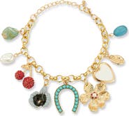 CHLOE AND MADISON Gold Plated Charm Bracelet