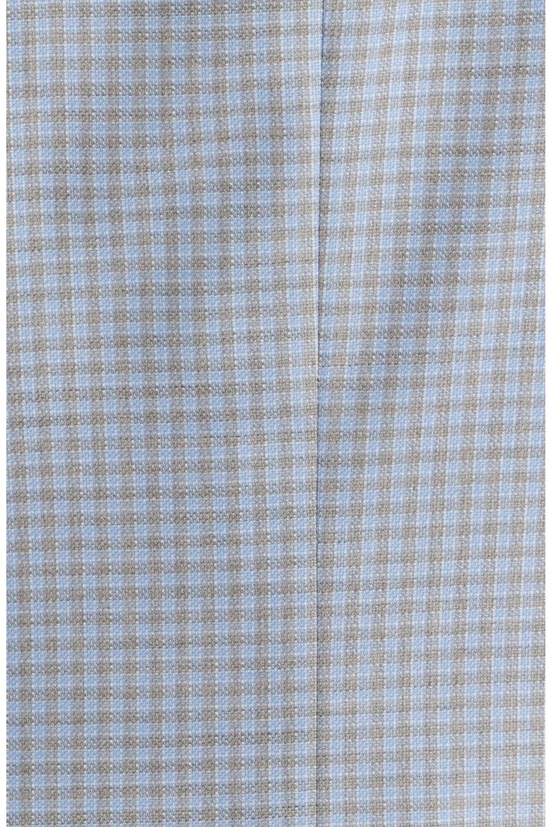 Morton Contemporary Fit Light Blue Graph Check Wool Sport Coat, Alternate, color, LIGHT BLUE