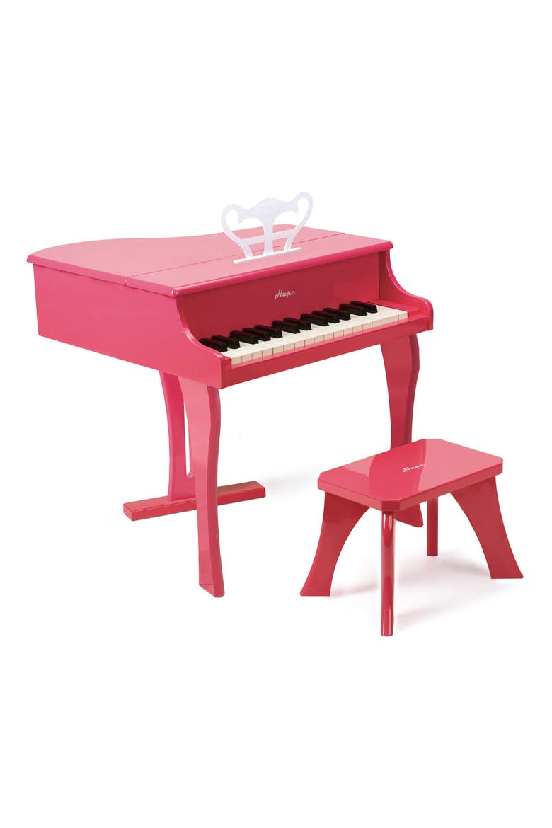 'Happy Grand' Toy Grand Piano & Bench, Main, color, PINK