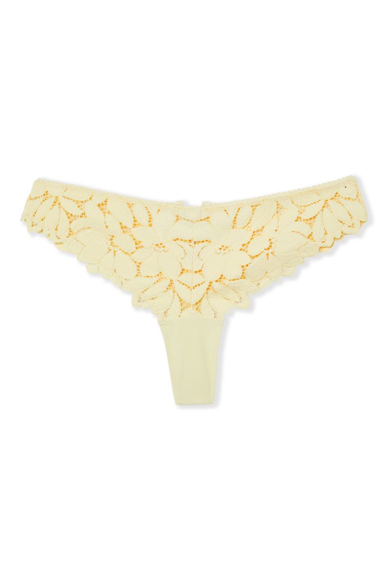Celeste Lace Tanga Thong, Alternate, color, VANILLA