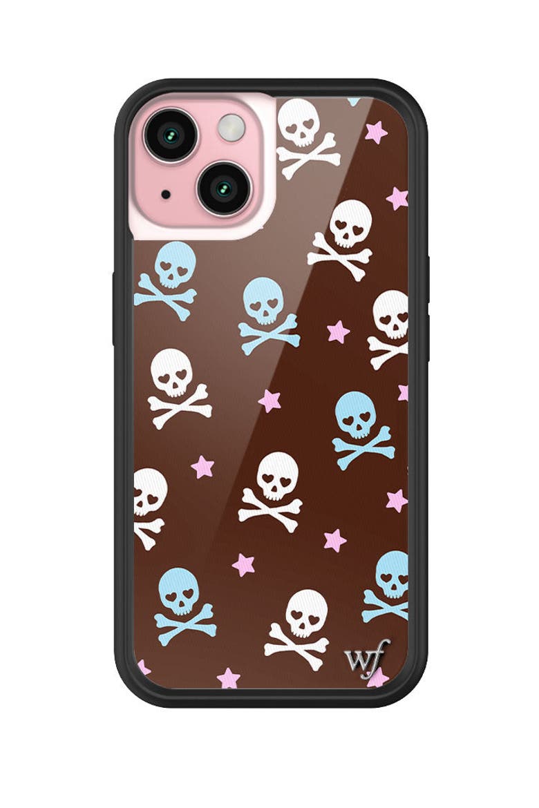 Crossbones iPhone Case, Alternate, color, Brown