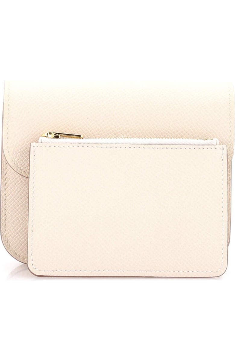 Pre-Owned Hermes Constance Slim Wallet Epsom, Alternate, color, Craie