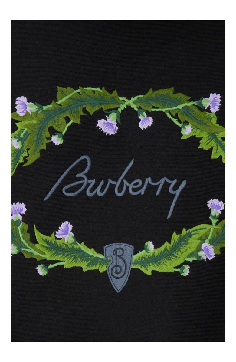 Burberry Thistle Logo Cotton Blend Zip Hoodie, Alternate, color,