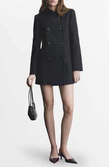 MANGO Cotton Blend Peacoat