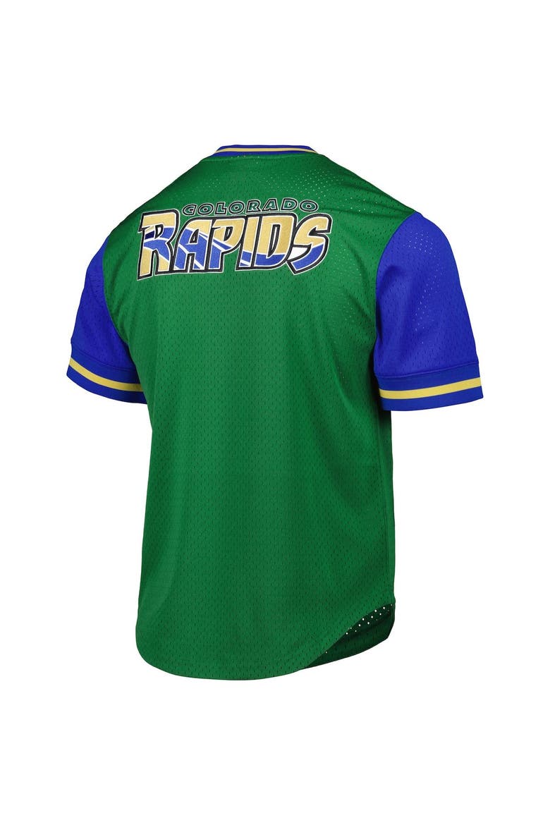 Men's Mitchell & Ness Green Colorado Rapids Mesh V-Neck T-Shirt, Alternate, color, Green
