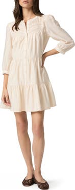 PAIGE Fiume Texture Tie Back Tiered Dress