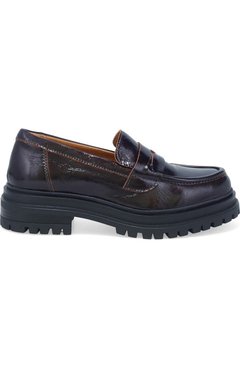 Miz Mooz Legend Platform Loafer, Alternate, color, Bordeaux Patent