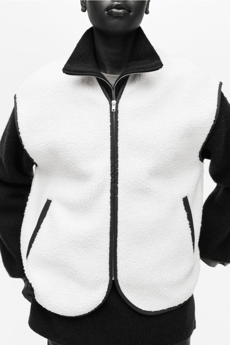 Teddy Gilet, Main, color, Cream