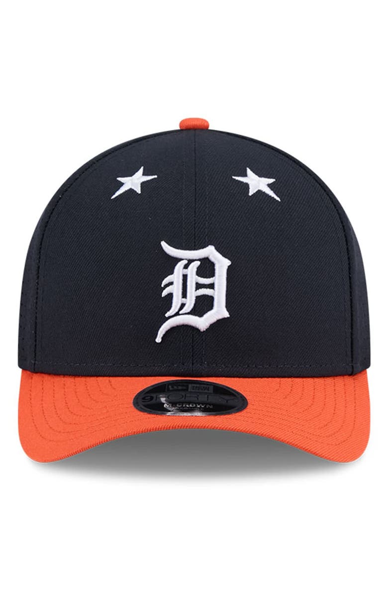 New Era Men's New Era Navy/Orange  Detroit Tigers 2025 MLB All-Star Game 9FORTY M-Crown Adjustable Hat, Alternate, color, 