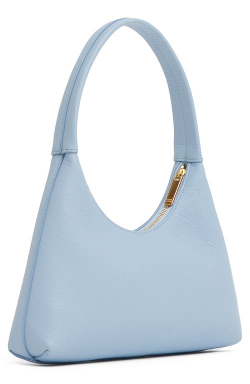 Shop Mansur Gavriel Mini Candy Leather Hobo Bag In Cielo