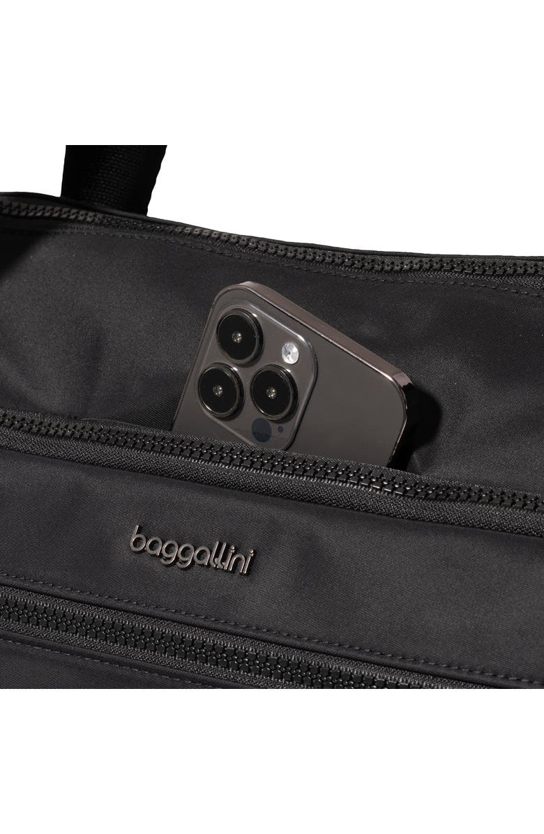 BAGGALLINI Park Ave Overnight Tote, Alternate, color, Black Twill