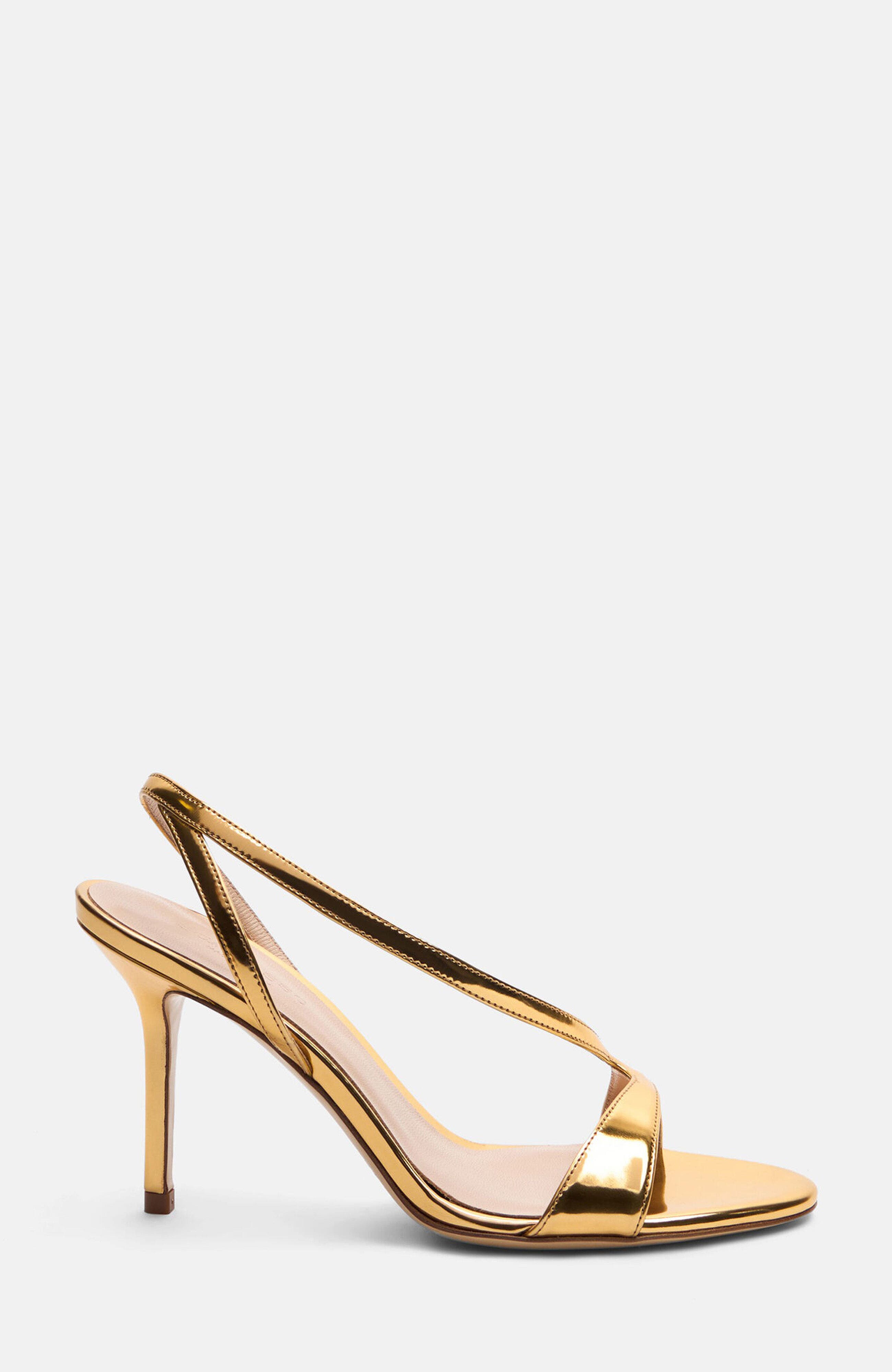 Paula Sandals, Alternate, color, Gold - Metal