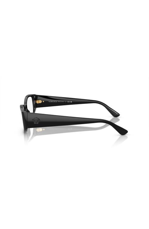 Versace 54mm Irregular Optical Glasses In Black