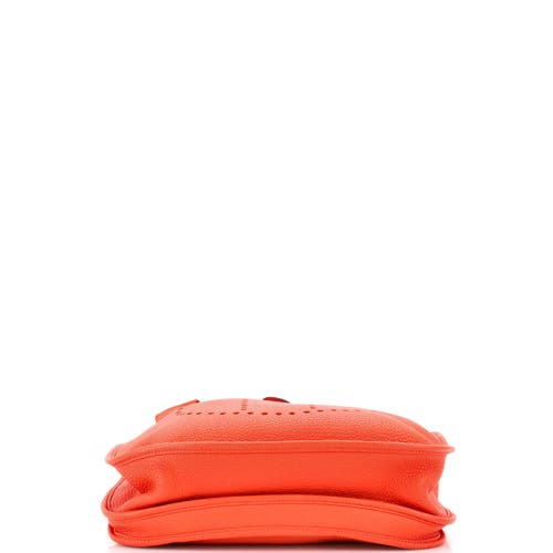 Pre-owned Hermes Hermes Evelyne Bag Gen Iii Clemence Gm In Red