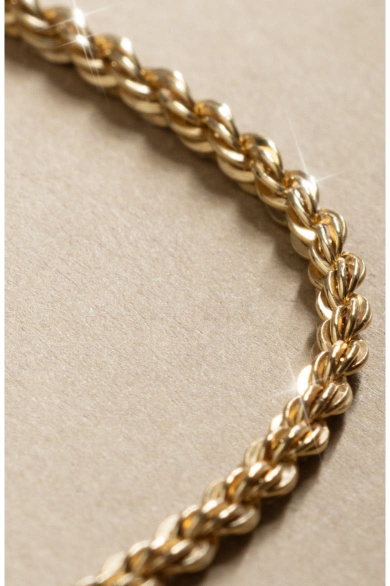 French Rope Chain Necklace, Alternate, color, GOLD FILLED