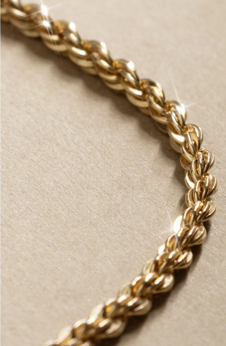 MADE BY MARY French Rope Chain Necklace, Alternate, color, Gold Filled