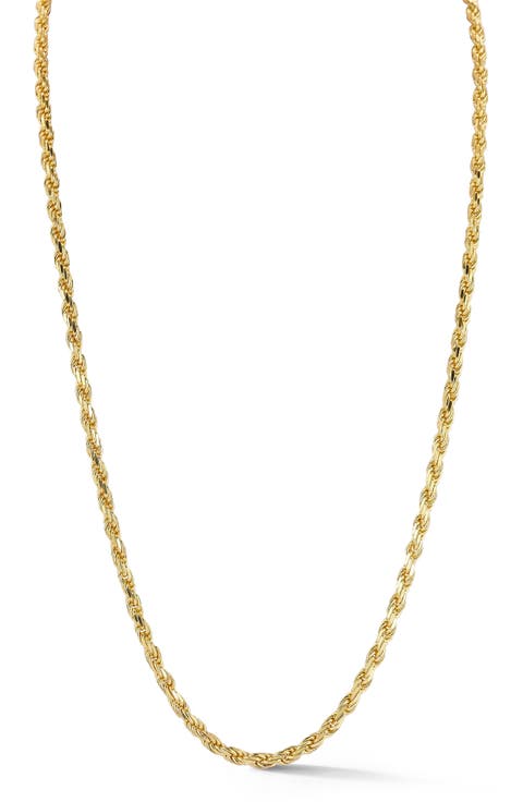 3mm Rope Chain Necklace