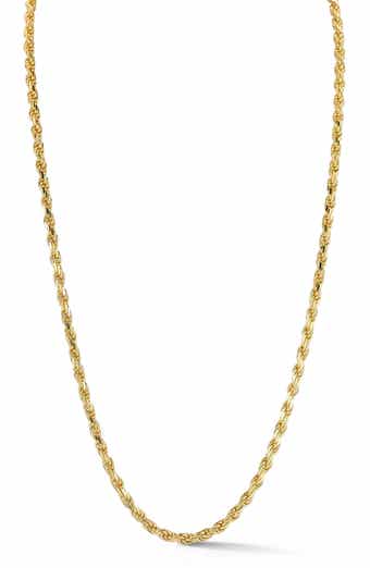 Yield of Men 3mm Rope Chain Necklace