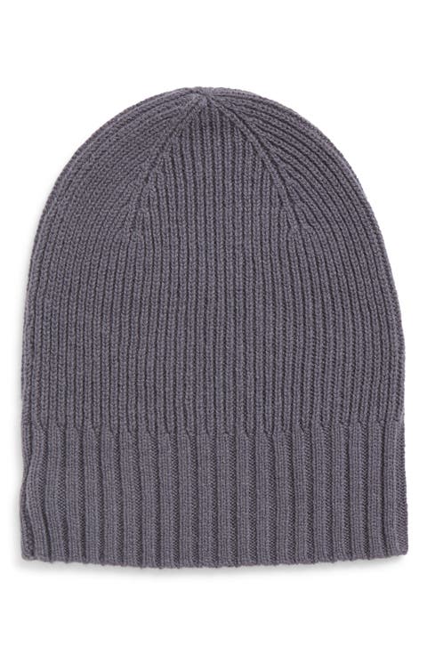 Rib Cashmere Beanie