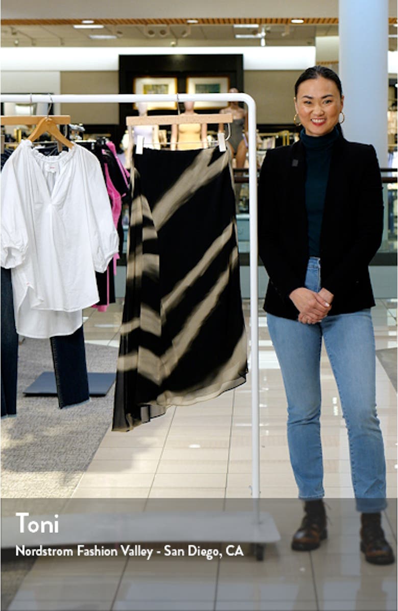 Allegra Tie Dye Asymmetric Skirt, sales video thumbnail