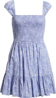 BP. Cap Sleeve Cotton Minidress