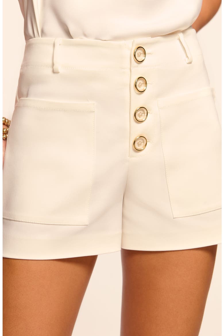 Marjory Cotton Blend Shorts, Alternate, color, IVORY