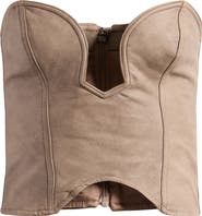 Mistress Rocks Faux Leather Corset Top