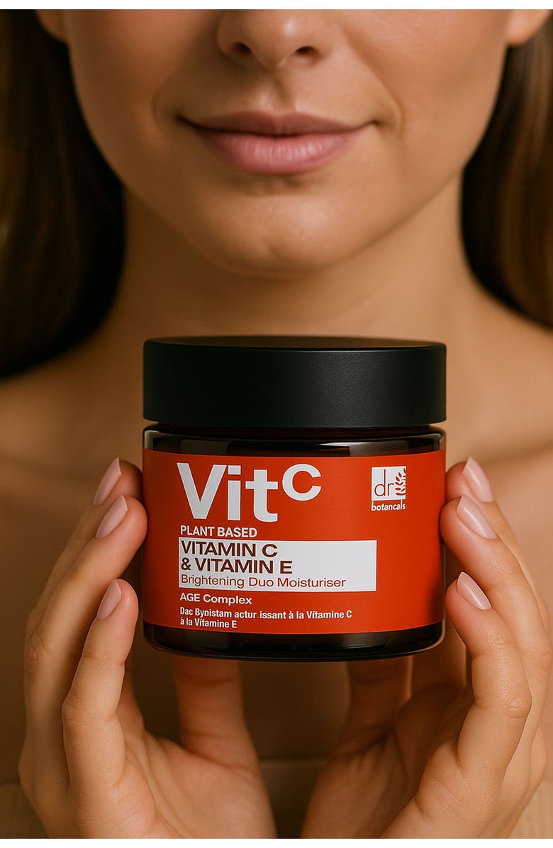 DR BOTANICALS Vitamin C 1% & Vitamin E Brightening Duo Moisturiser 60ml, Alternate, color, White