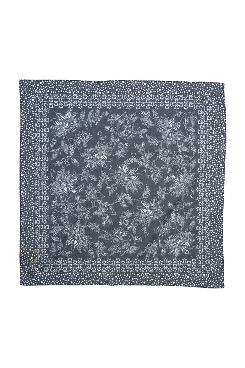 Fall Floral Bandana, Main, color, Classic Navy