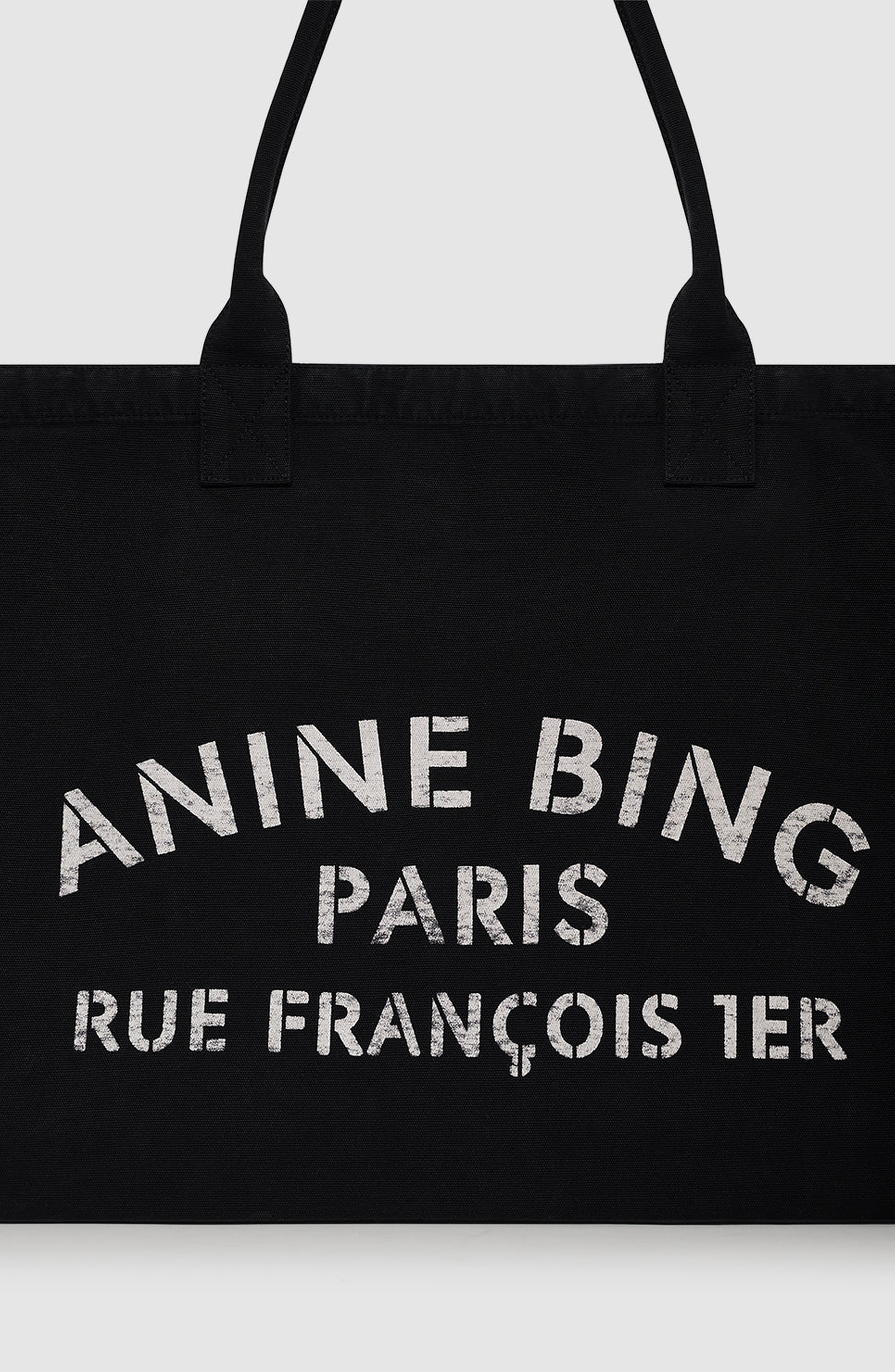 ANINE BING Leo Canvas Tote Bag, Alternate, color, 