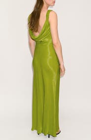 MANGO Drape Sleeveless Maxi Dress