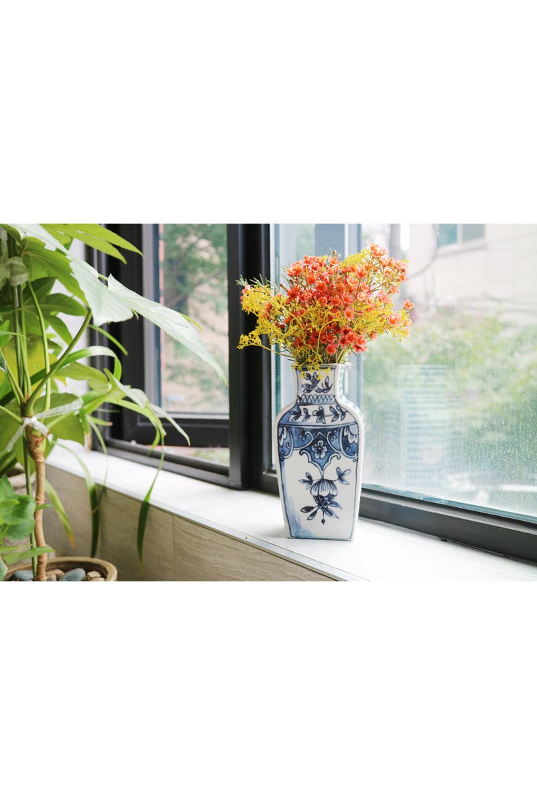 Well Versed Small Blue Vase, Alternate, color, Multi