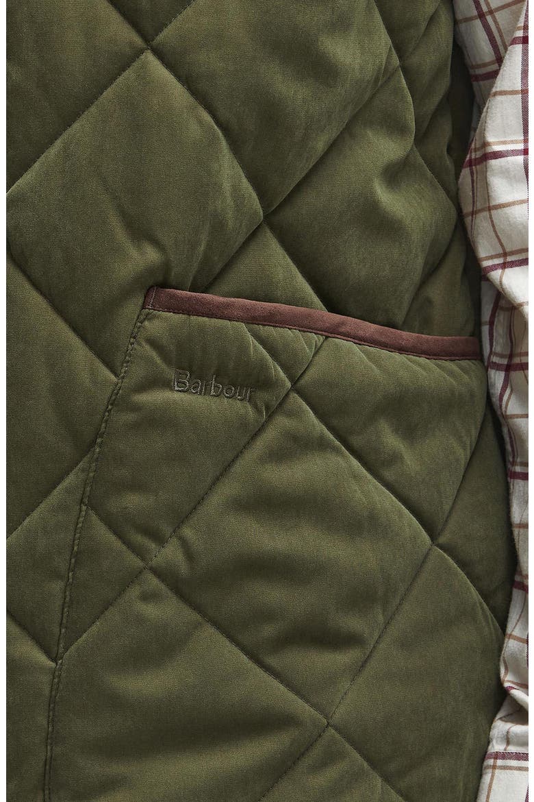 Country Liddesdale Quilted Vest, Alternate, color, OLIVE GREEN