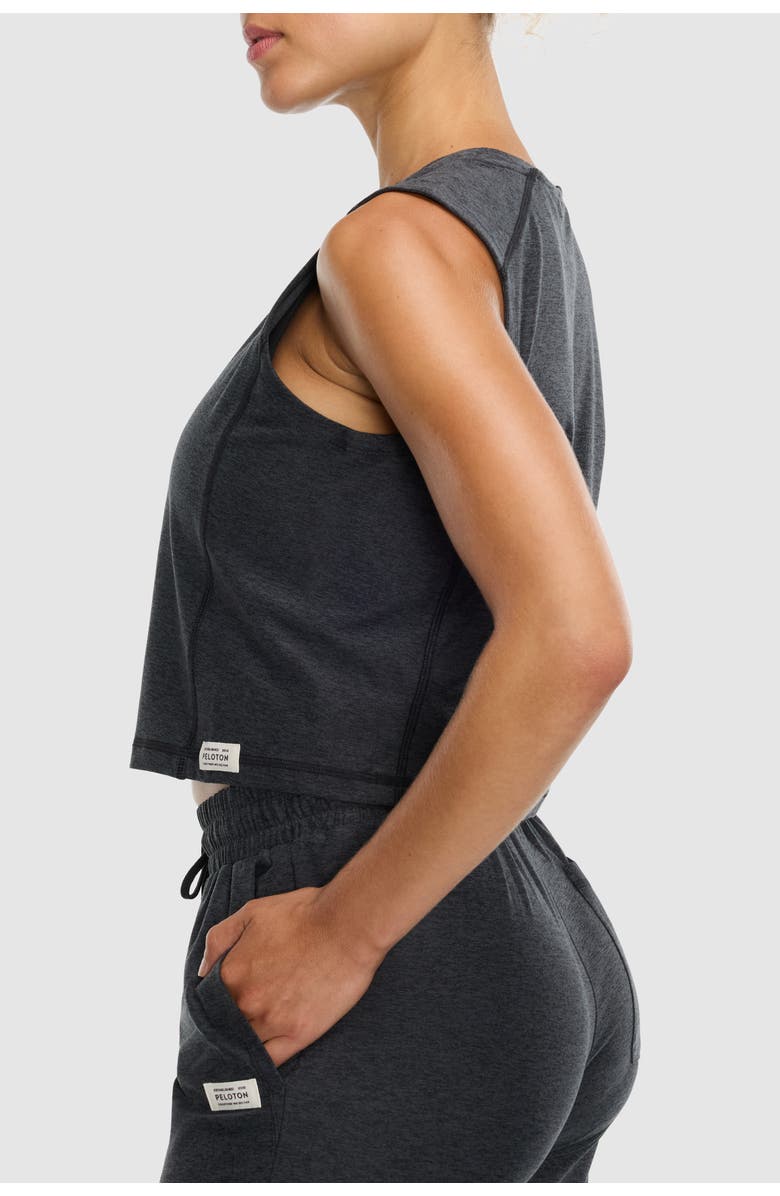 Peloton Dreamblend Crewneck Muscle Tee, Alternate, color, Heather Grey