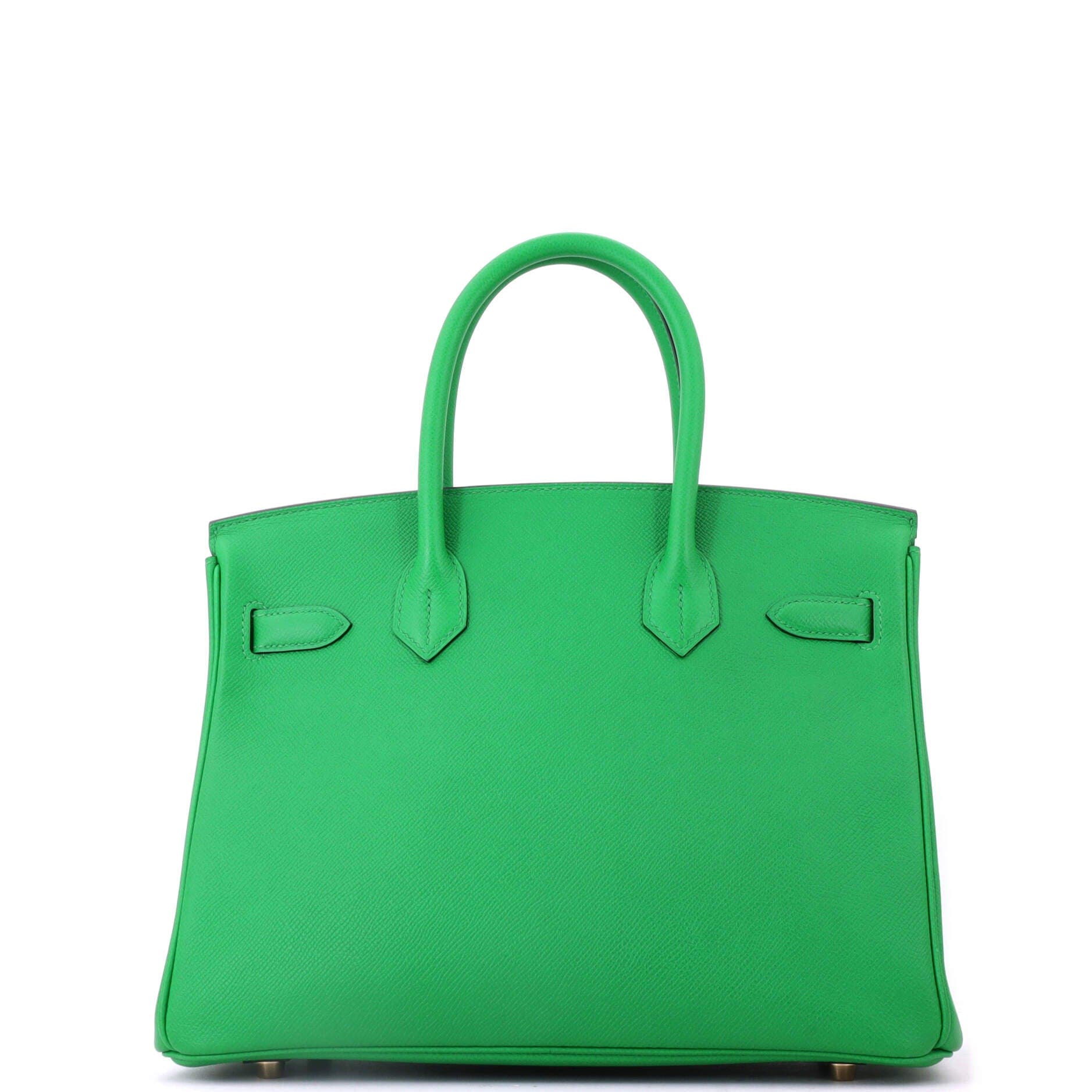 Birkin Handbag Green Epsom with Gold Hardware 30, Alternate, color, Green