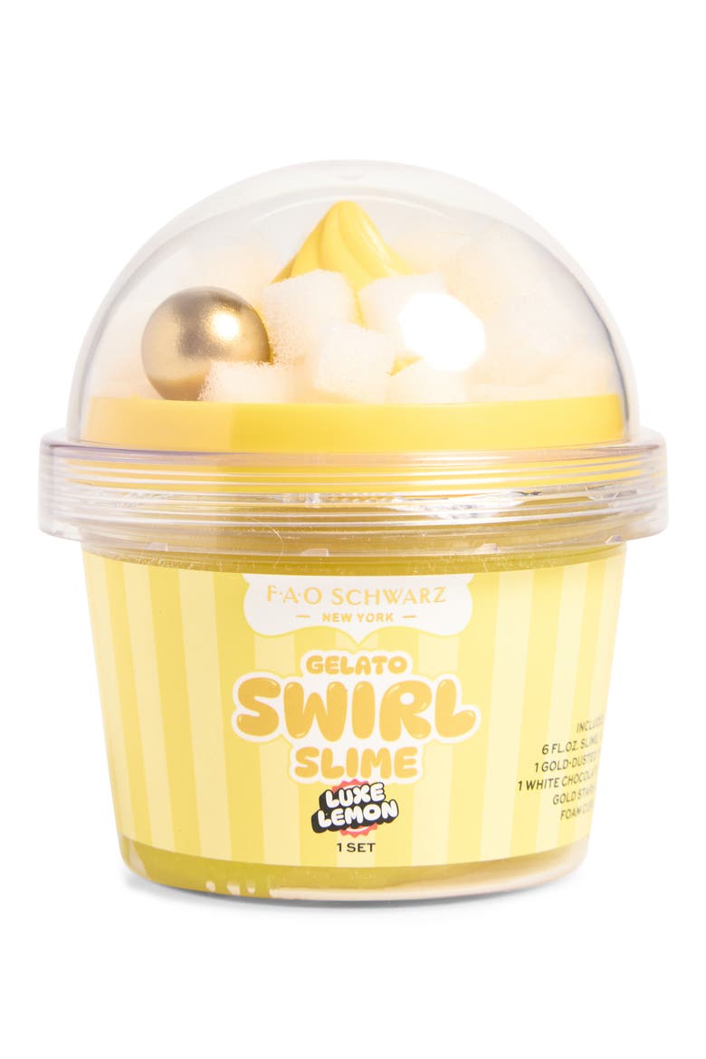 Kids' Gelato Swirl Slime Luxe Lemon, Main, color, YELLOW