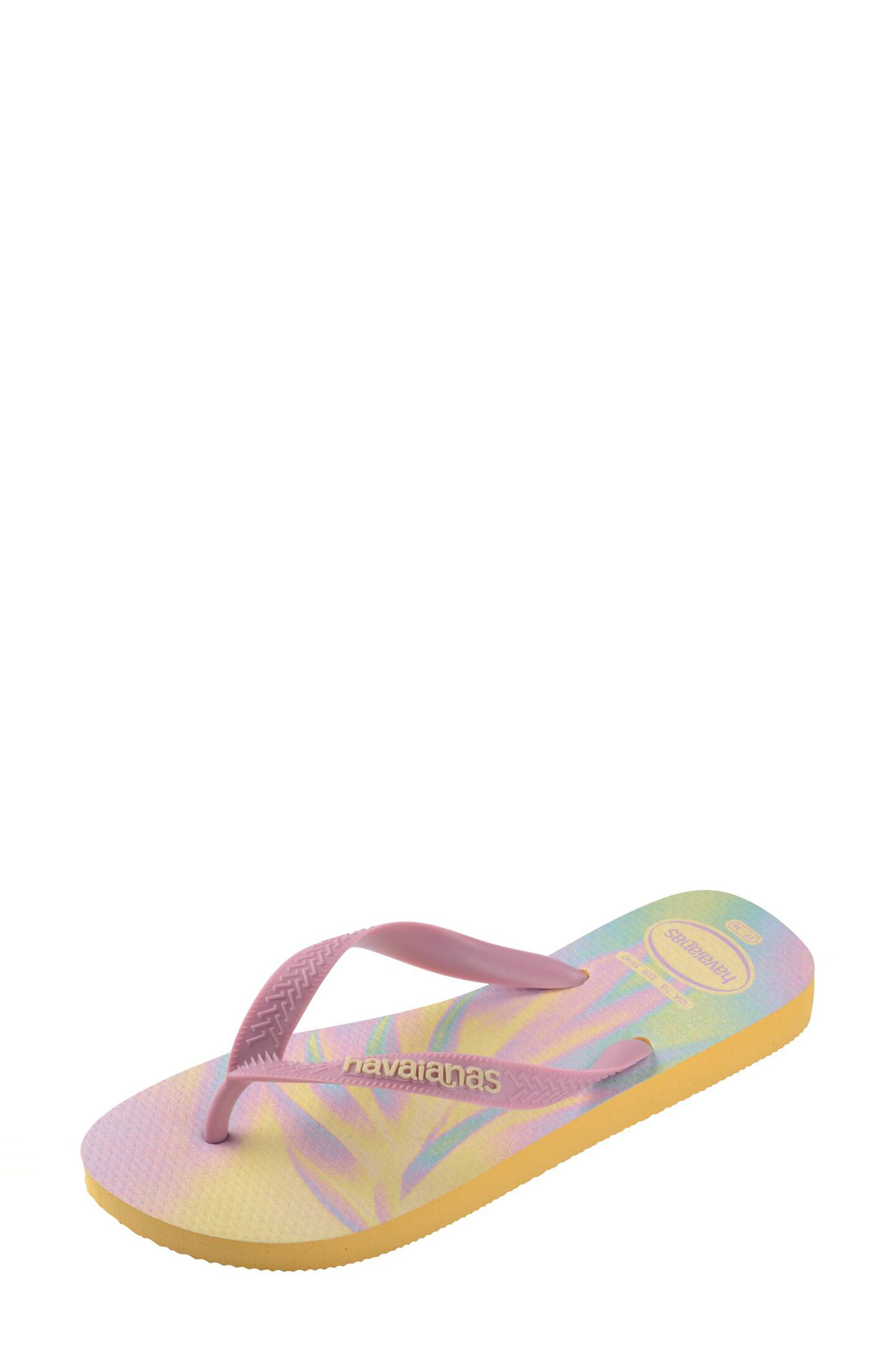 Havaianas Top Fashion Flip Flop, Alternate, color, Peach/Pink