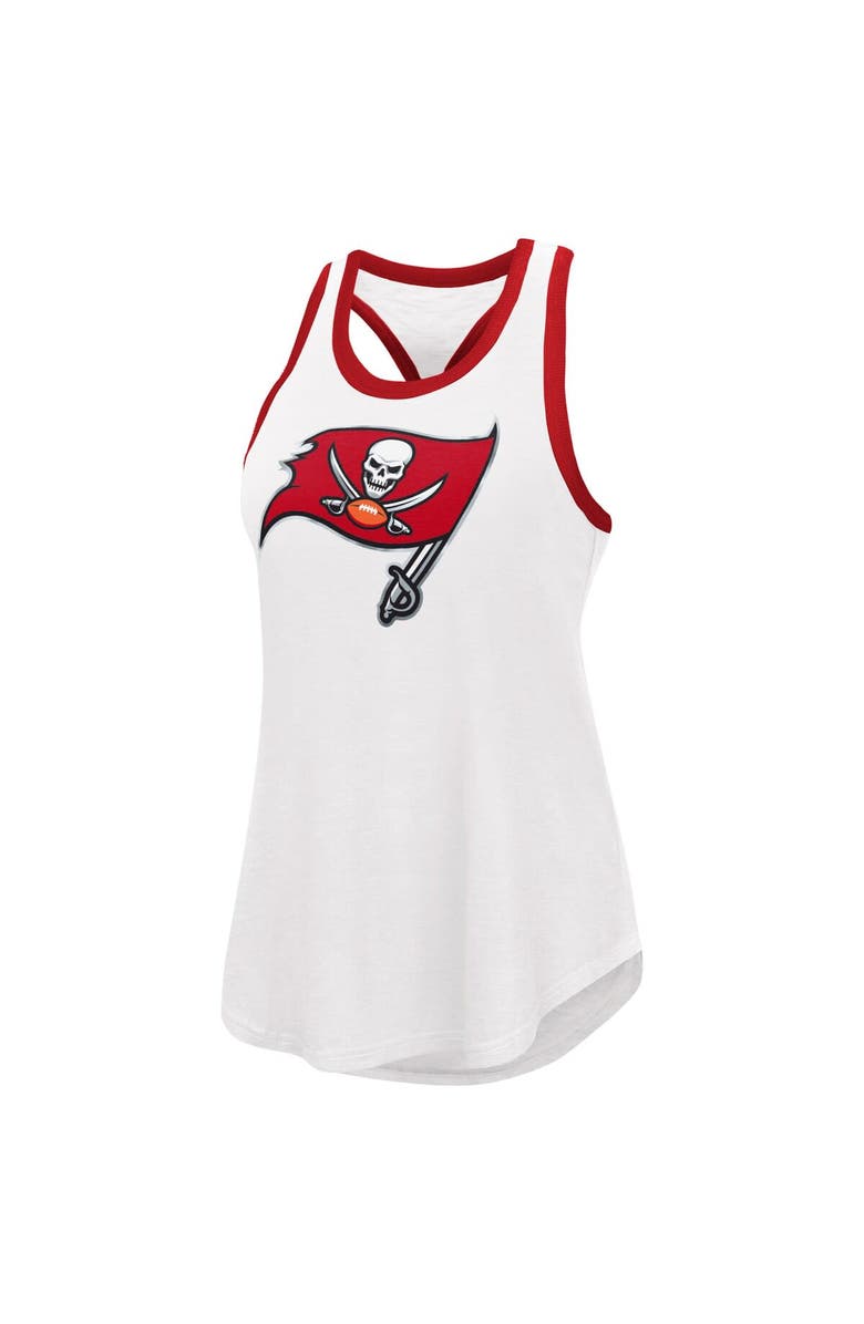 G-III 4HER BY CARL BANKS Women's G-III 4Her by Carl Banks White Tampa Bay Buccaneers Tater Tank Top, Alternate, color, 