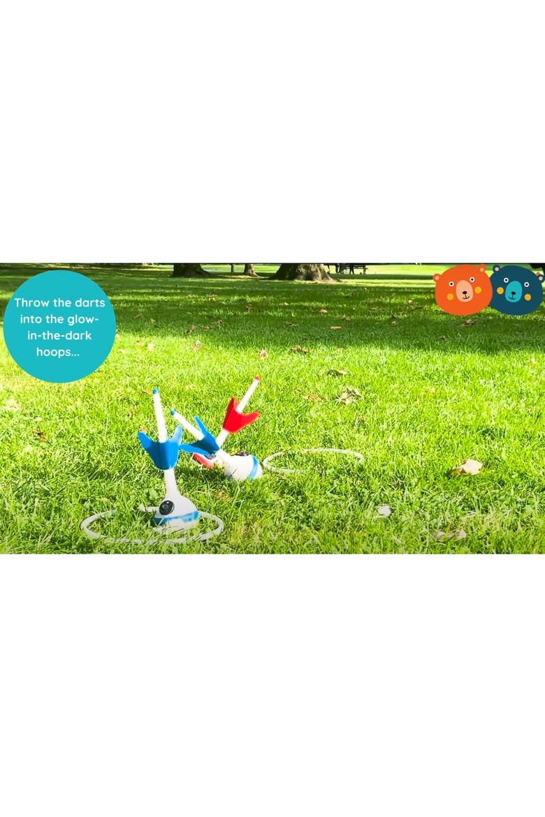 Deluxe Light Up Lawn Darts, Glow In The Dark Yard Game Set, 5+, Alternate, color, Multicolored
