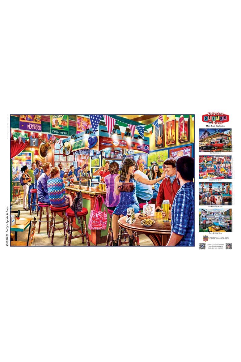 Duffy's Sports & Suds 500 Piece Puzzle, Alternate, color, Multicolor