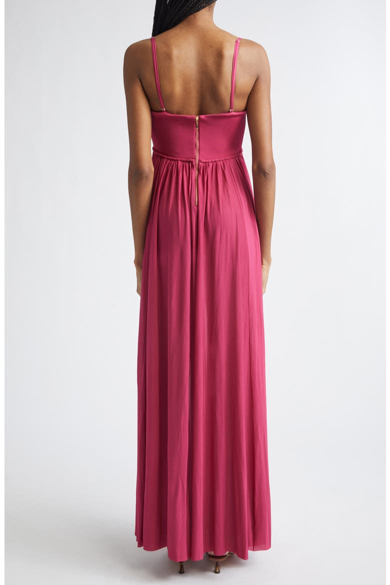 Luna Jersey Bandeau Gown, Alternate, color, FUCHSIA