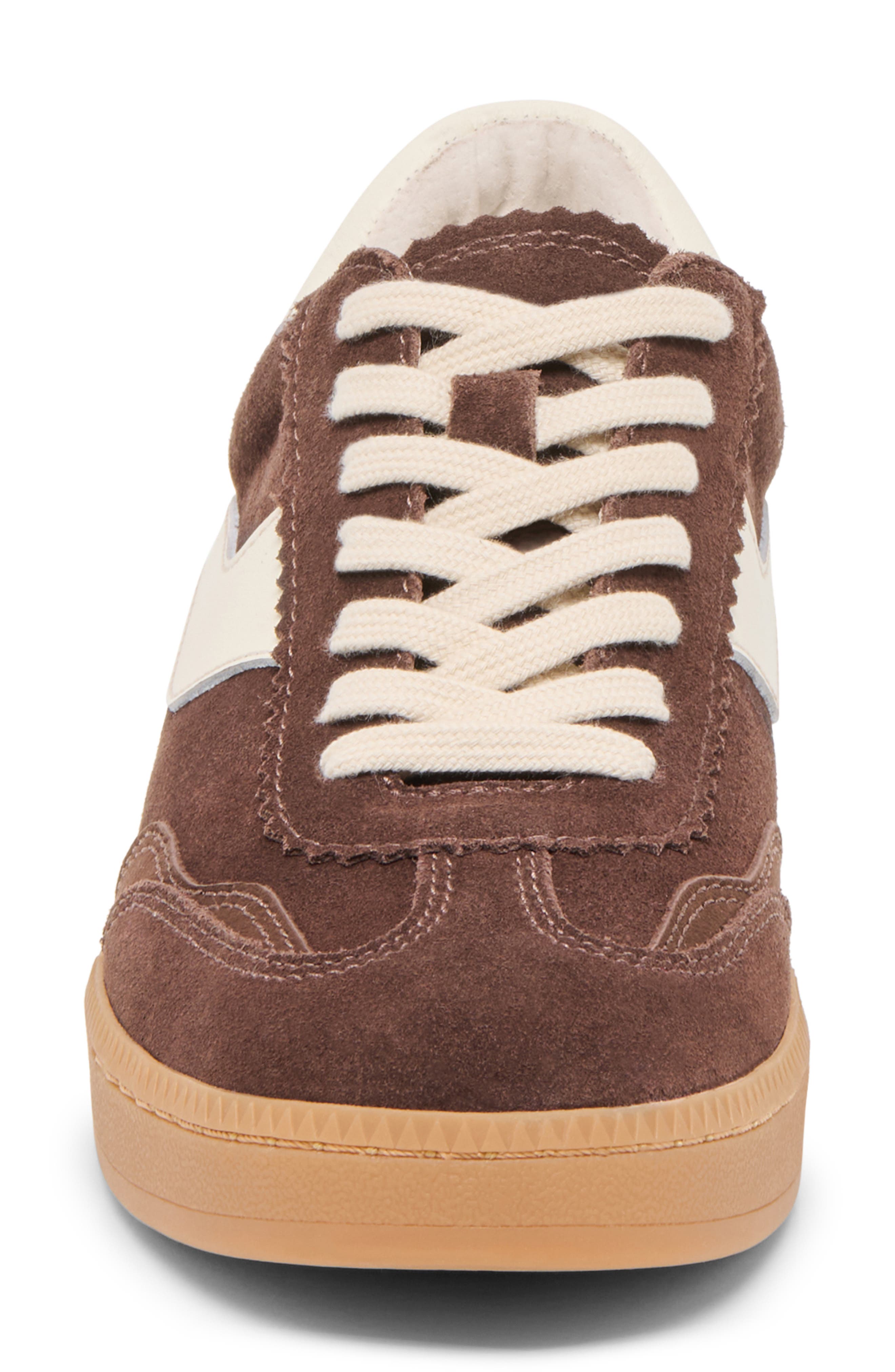 Notice Sneaker, Alternate, color, DARK BROWN SUEDE